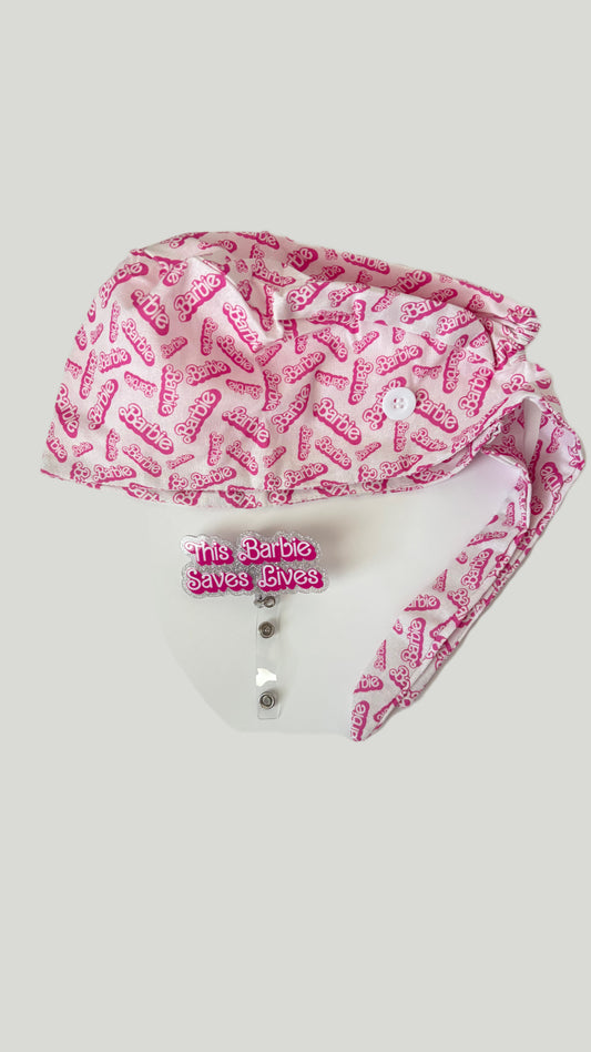 Doll Cozy Cap + Badge Reel