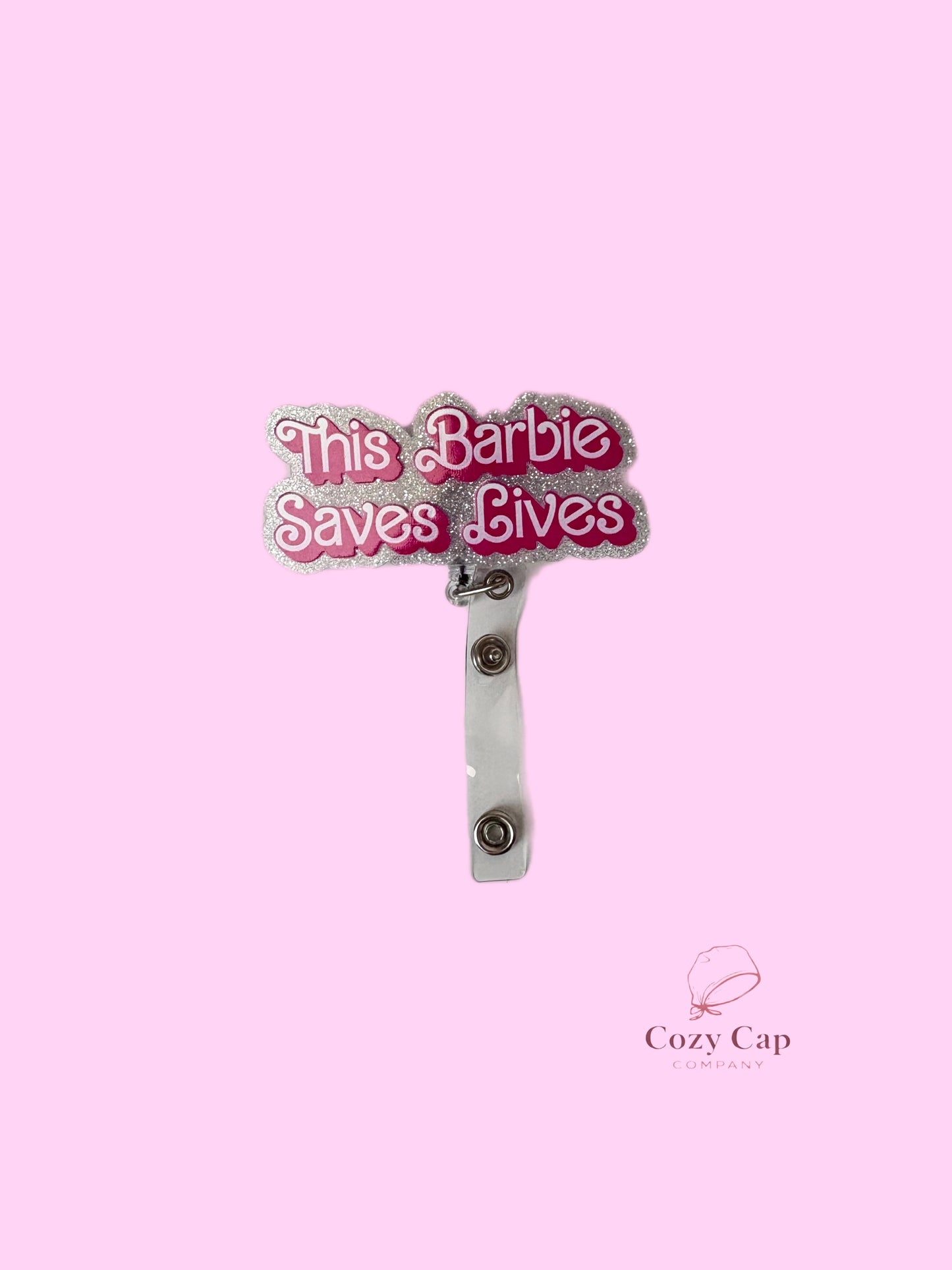 Doll Cozy Cap + Badge Reel