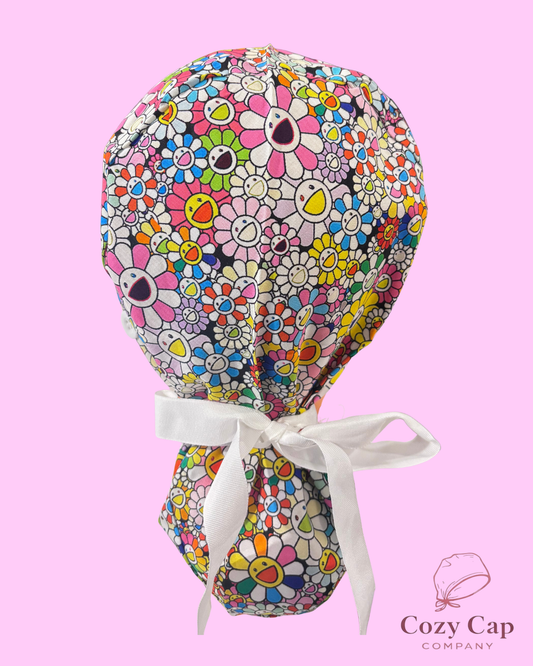 Flower Power Cap + Badge Reel