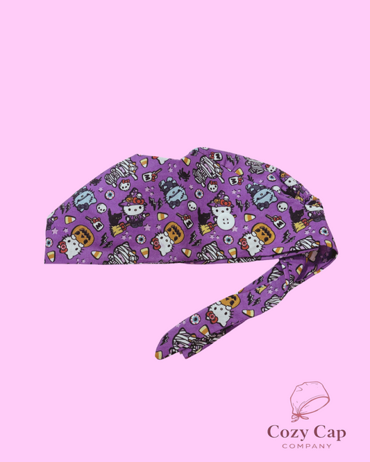 Spooky Kitty Cozy Cap 👻🎀  + Badge Reel